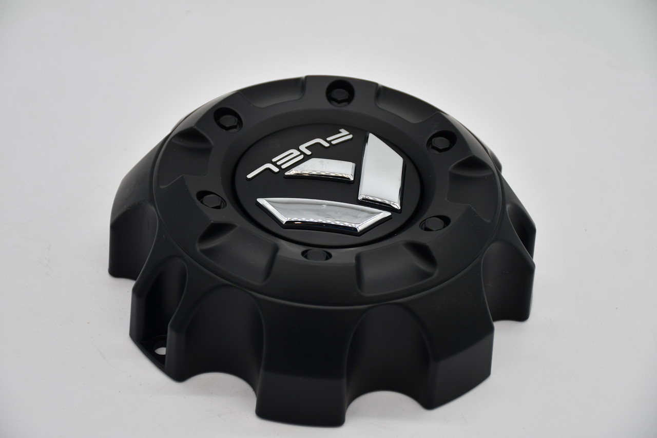 Fuel Satin Black Gloss Logo Wheel Center Cap Hub Cap 1001-59 6.6"