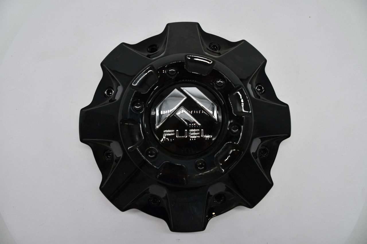 Fuel Gloss Black Gloss Logo Wheel Center Cap Hub Cap 1001-63GBRKIT5 8"
