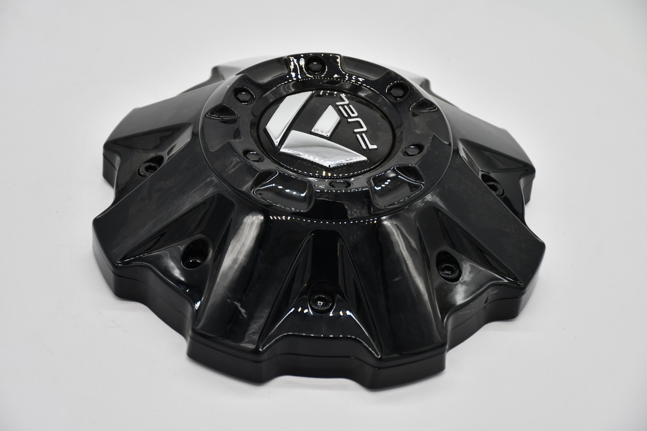 Fuel Gloss Black Gloss Logo Wheel Center Cap Hub Cap 1001-63GBRKIT5 8"