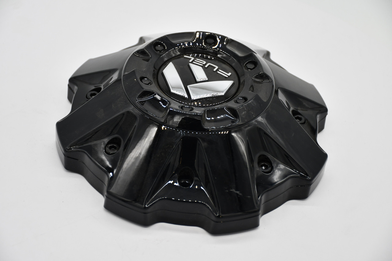 Fuel Gloss Black Gloss Logo Wheel Center Cap Hub Cap 1001-63GBRKIT5 8"