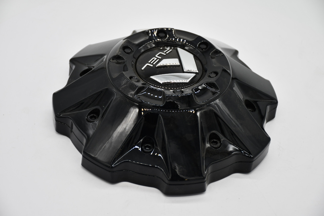 Fuel Gloss Black Gloss Logo Wheel Center Cap Hub Cap 1001-63GBRKIT5 8"