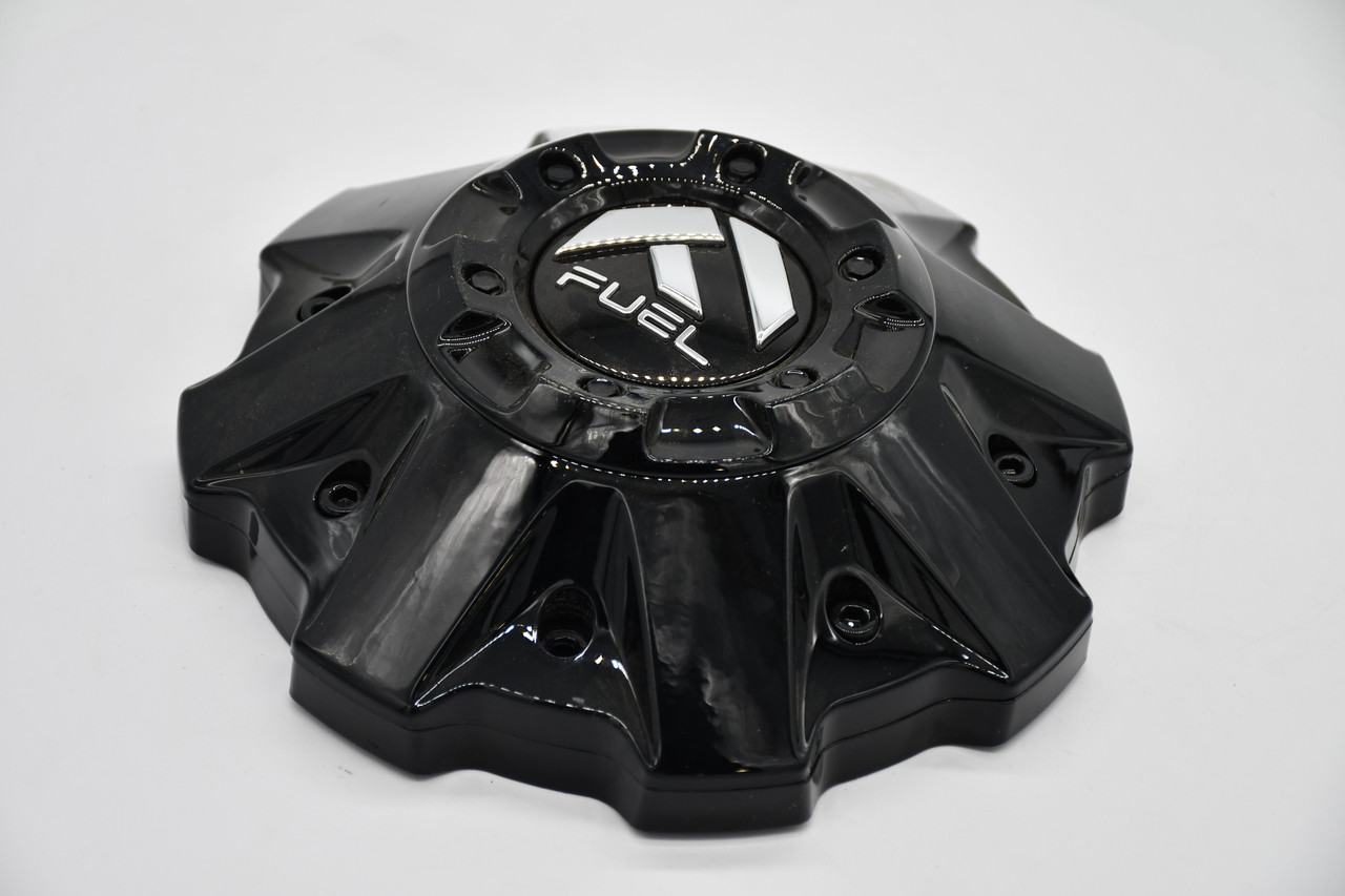 Fuel Gloss Black Gloss Logo Wheel Center Cap Hub Cap 1001-63GBRKIT5 8"