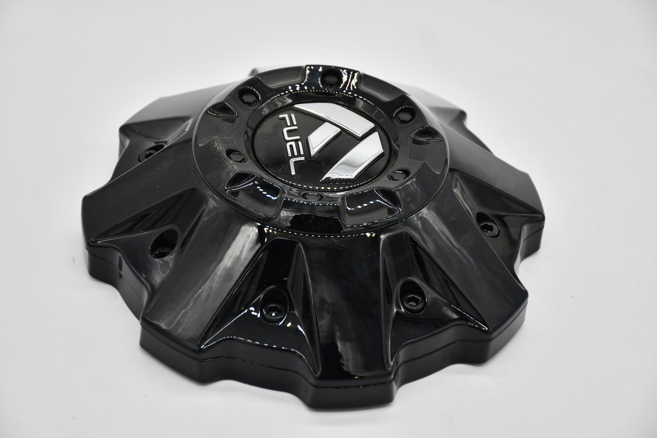 Fuel Gloss Black Gloss Logo Wheel Center Cap Hub Cap 1001-63GBRKIT5 8"