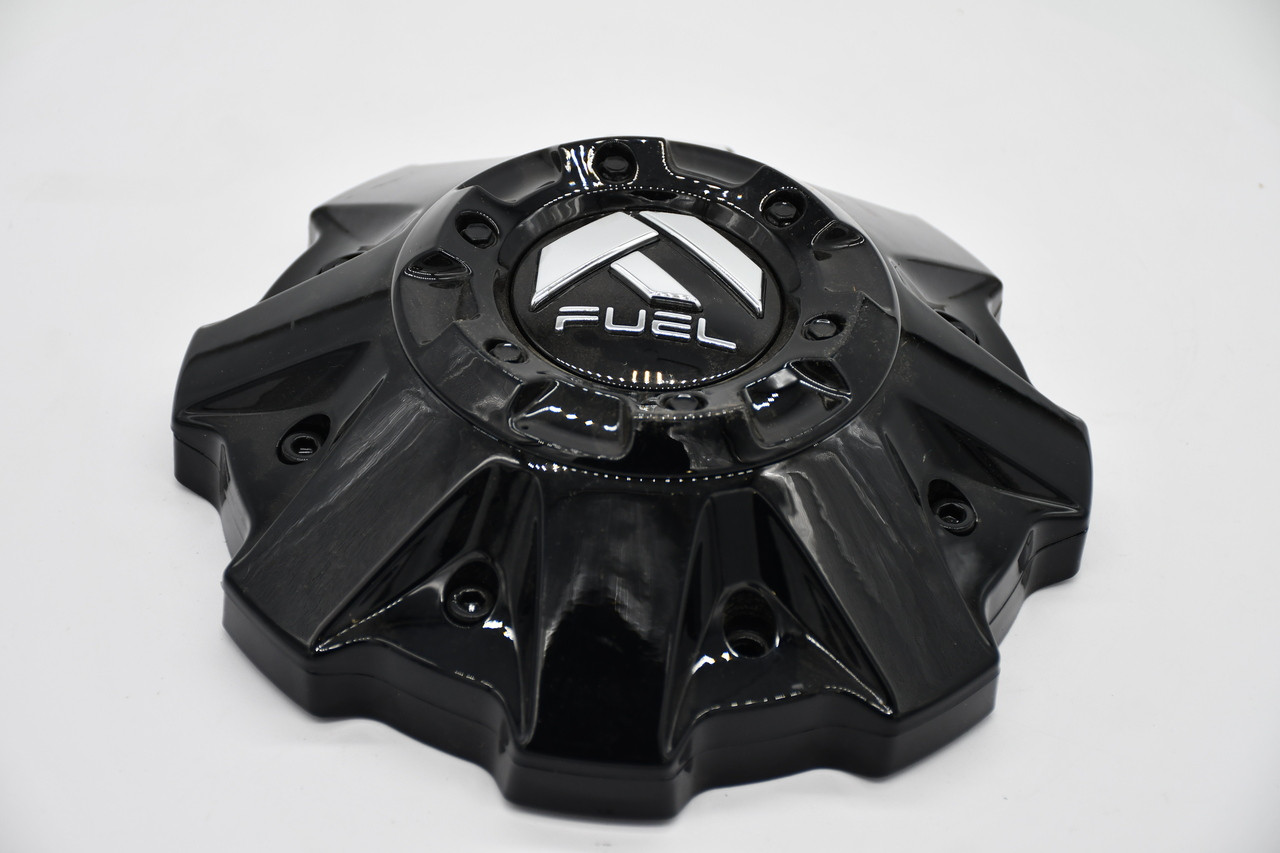 Fuel Gloss Black Gloss Logo Wheel Center Cap Hub Cap 1001-63GBRKIT5 8"