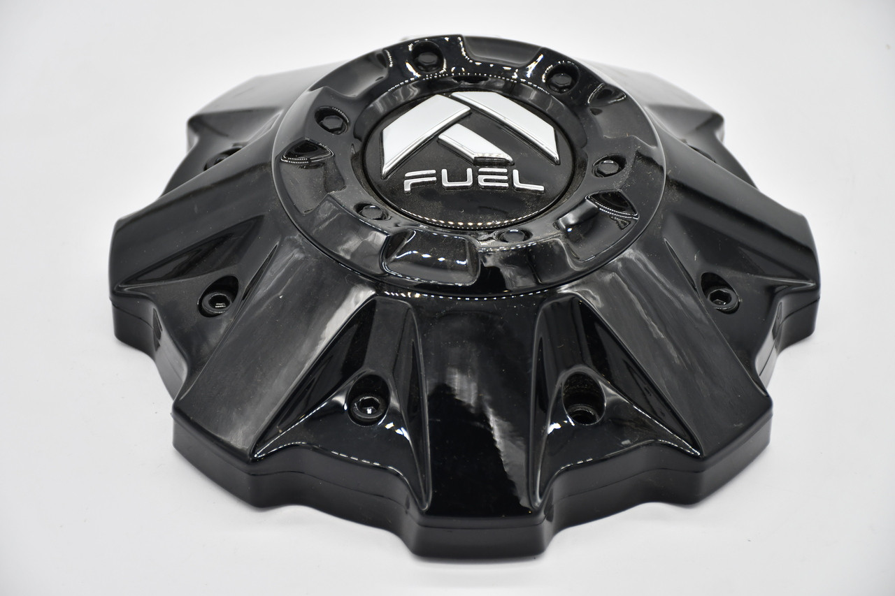 Fuel Gloss Black Gloss Logo Wheel Center Cap Hub Cap 1001-63GBRKIT5 8"