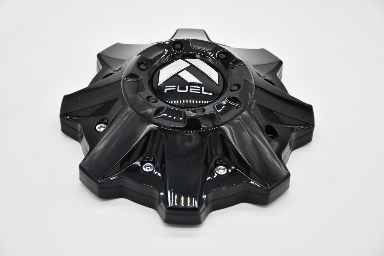 Fuel Gloss Black Gloss Logo Wheel Center Cap Hub Cap 1002-53GBKIT5 8.5"