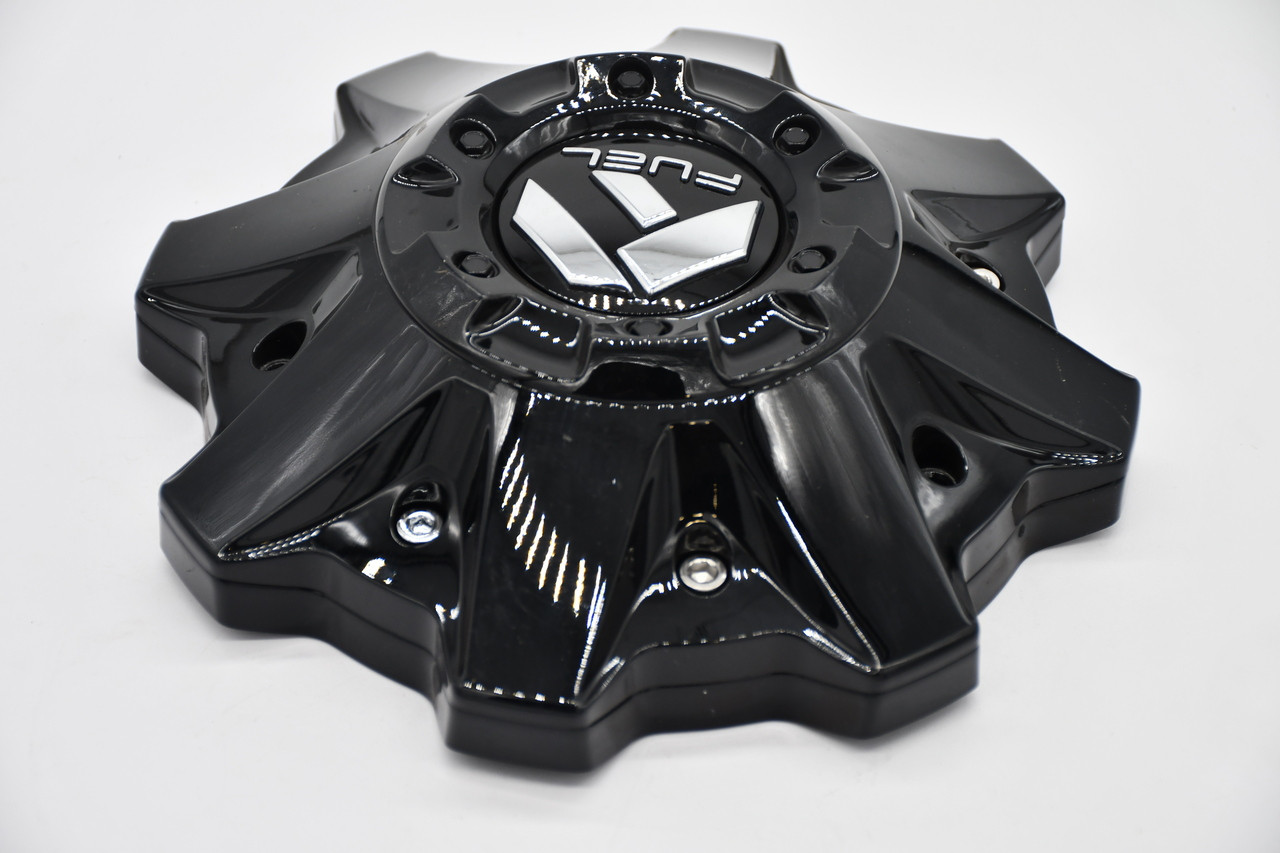 Fuel Gloss Black Gloss Logo Wheel Center Cap Hub Cap 1002-53GBKIT5 8.5"