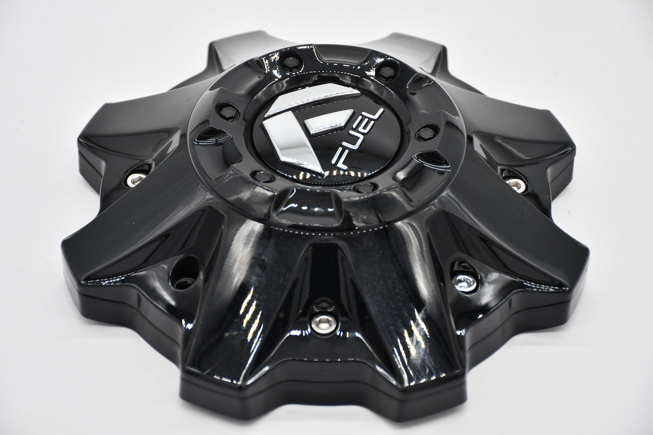Fuel Gloss Black Gloss Logo Wheel Center Cap Hub Cap 1002-53GBKIT5 8.5"
