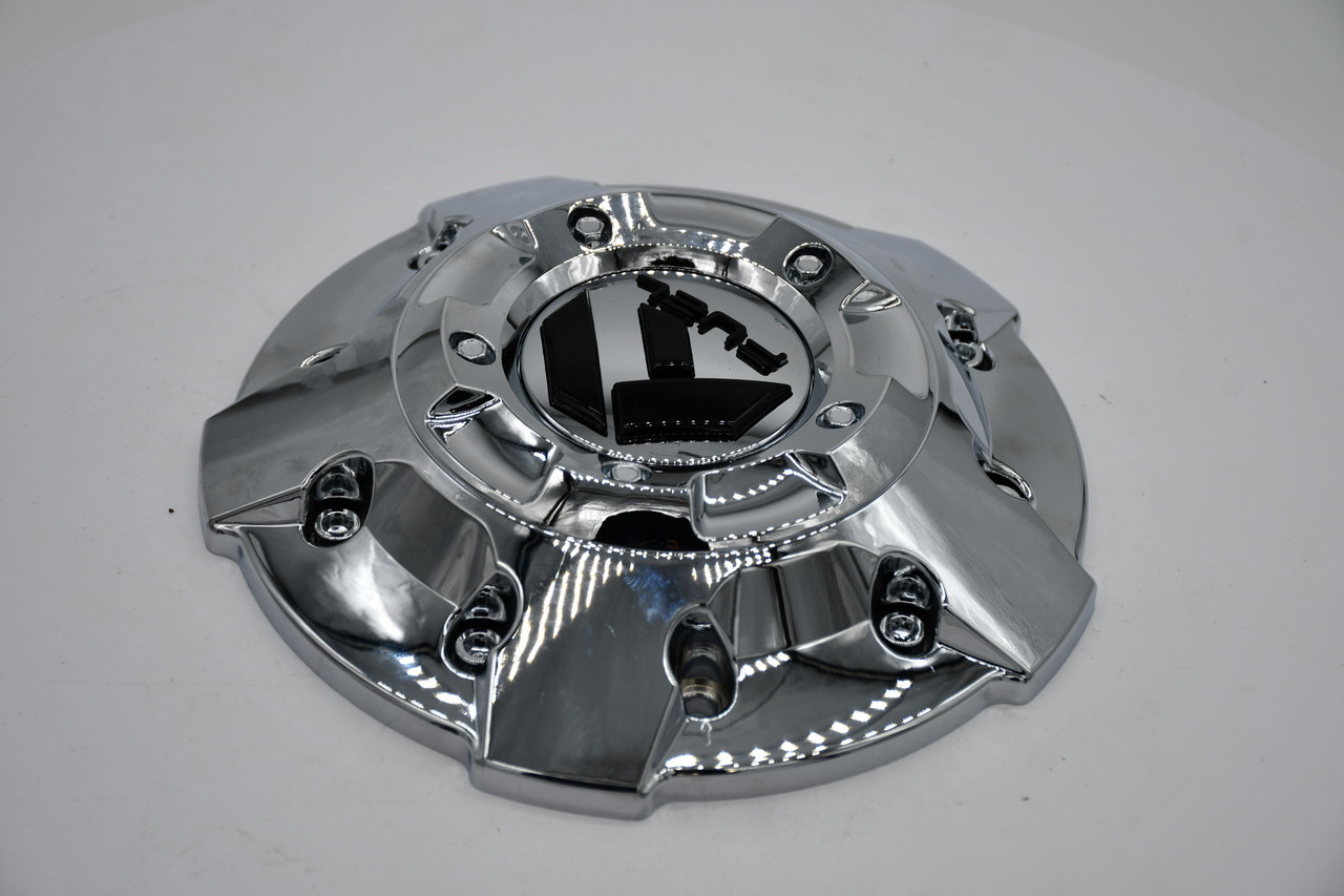 Fuel Chrome Black Gloss Logo Wheel Center Cap Hub Cap 1003-81 7.3"
