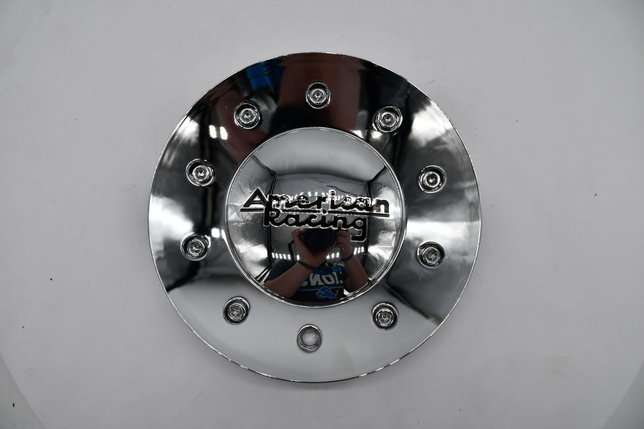 American Racing Chrome Black Logo Wheel Center Cap Hub Cap 939L170-C 6.8"