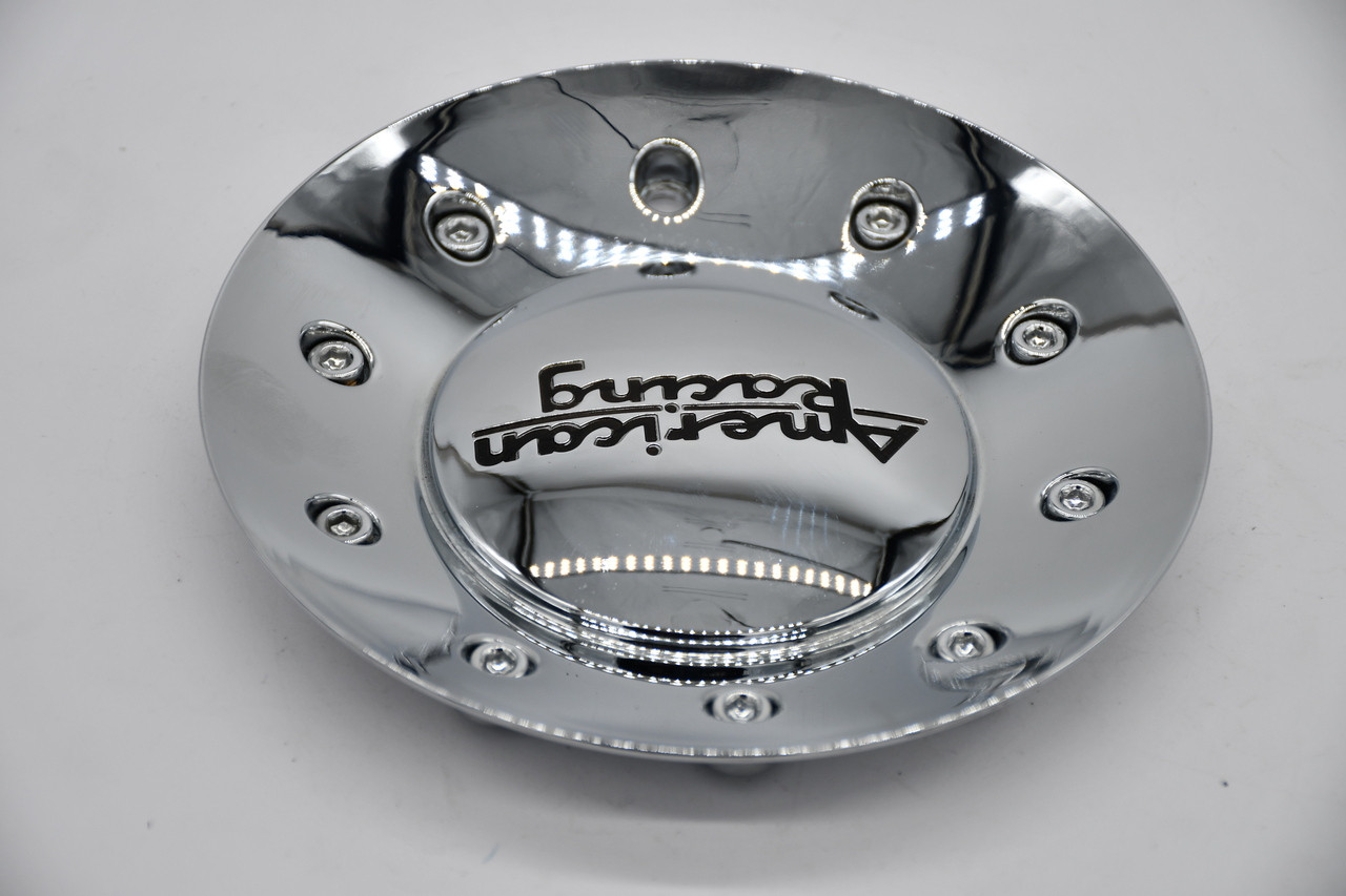 American Racing Chrome Black Logo Wheel Center Cap Hub Cap 939L170-C 6.8"