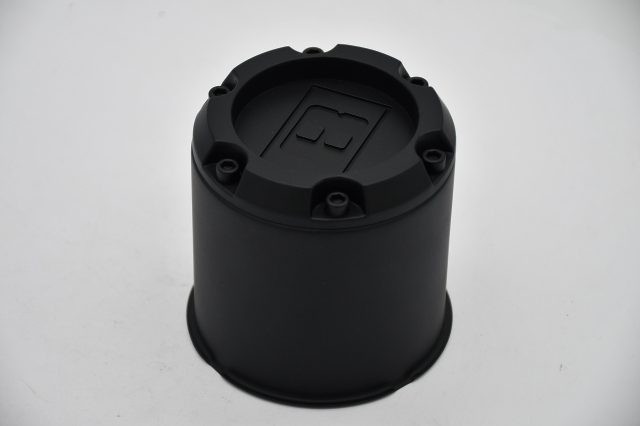 Level 8 Satin Black Wheel Center Cap Hub Cap CCL8HLRTR127MB 3.6