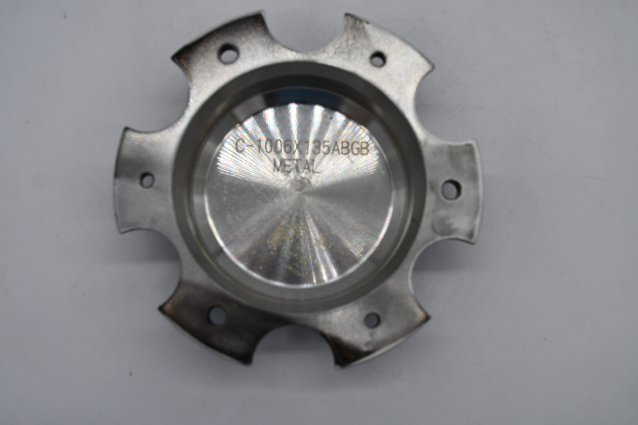 Asanti Gloss Black Chrome Logo Wheel Center Cap Hub Cap C-1006X135ABGB 5.5"