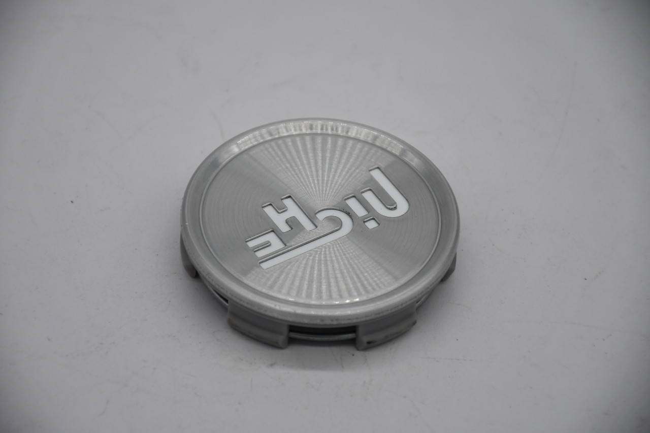 Niche Chrome White Logo Wheel Center Cap Hub Cap M-773 2.6"