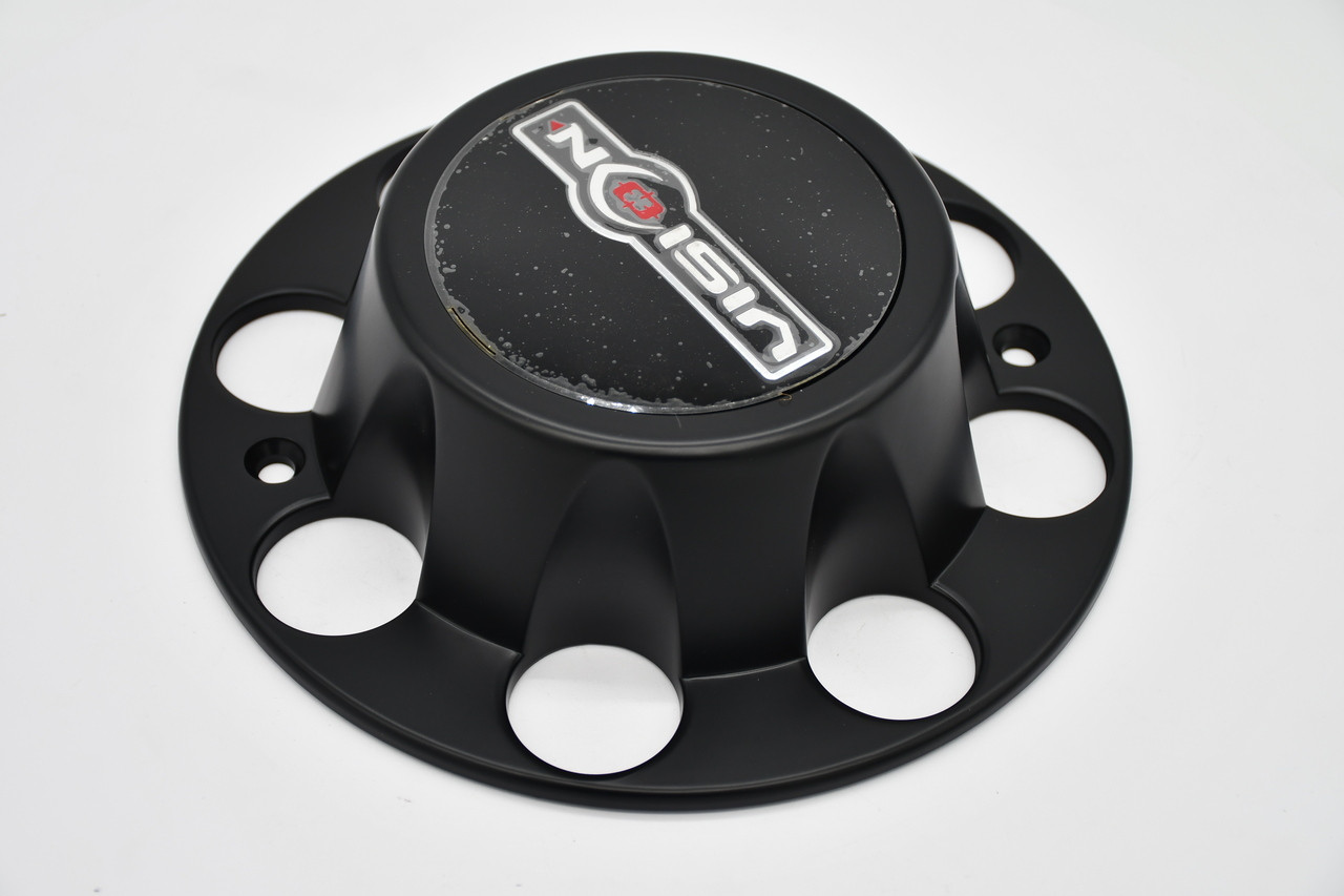 Vision 81A Heavy Hauler C81GMB-180R Matte Black Wheel Center Cap 9" Fits 8x180
