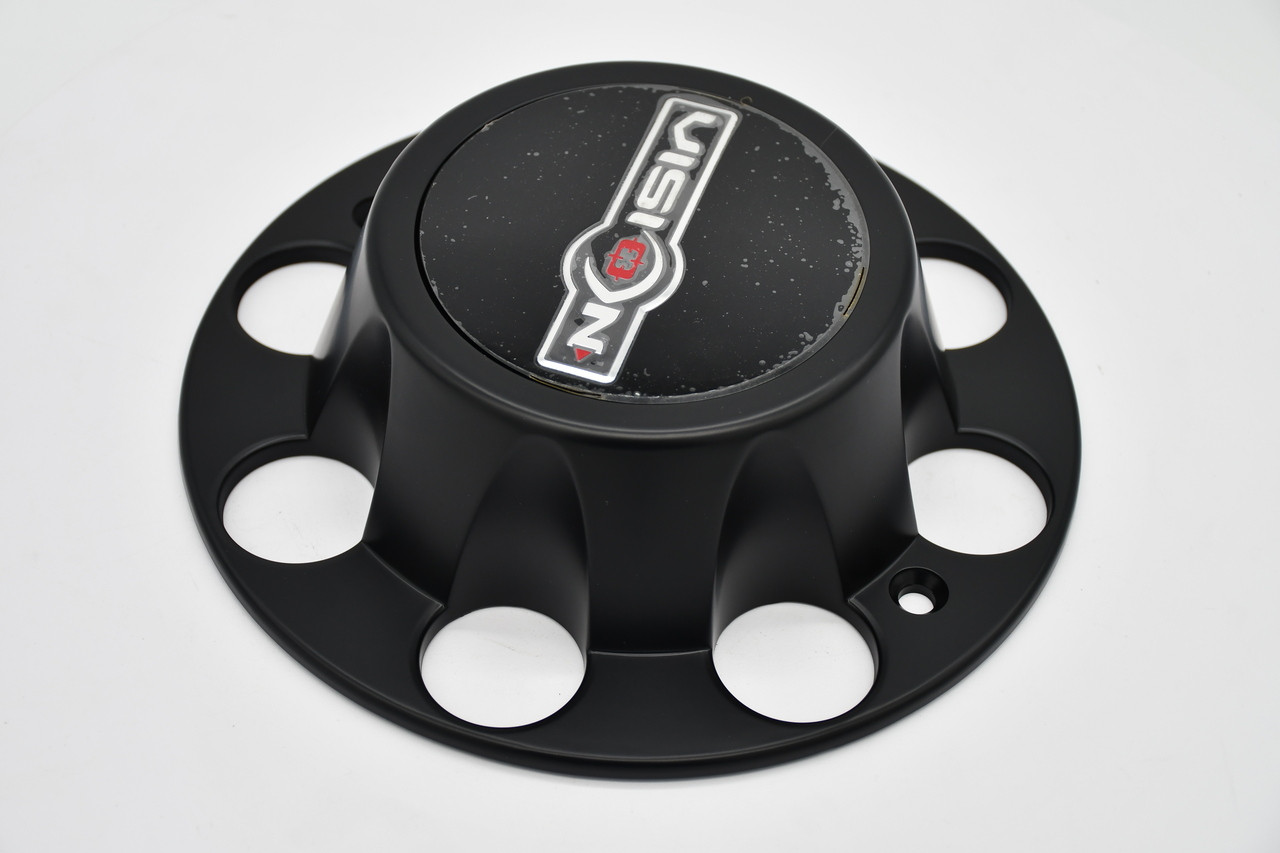 Vision 81A Heavy Hauler C81GMB-180R Matte Black Wheel Center Cap 9" Fits 8x180