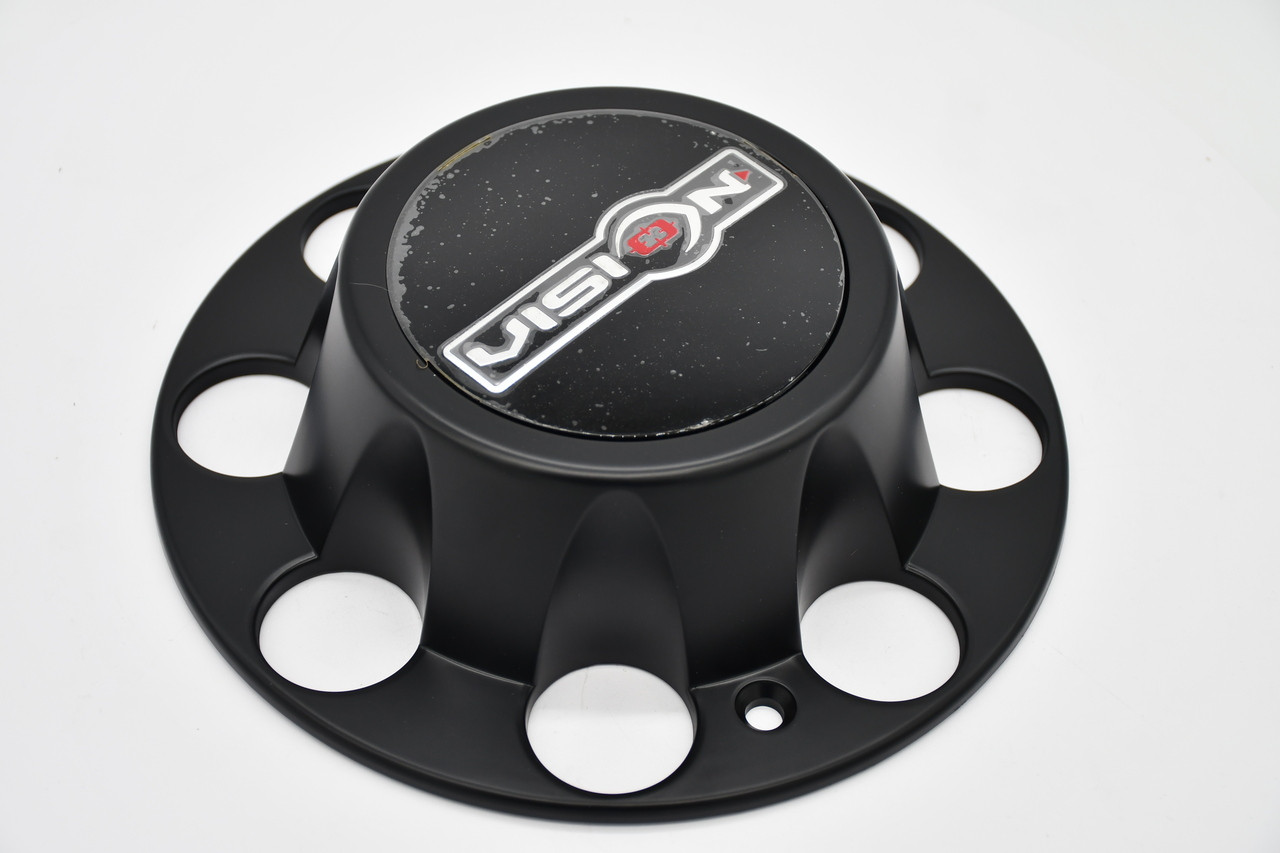 Vision 81A Heavy Hauler C81GMB-180R Matte Black Wheel Center Cap 9" Fits 8x180