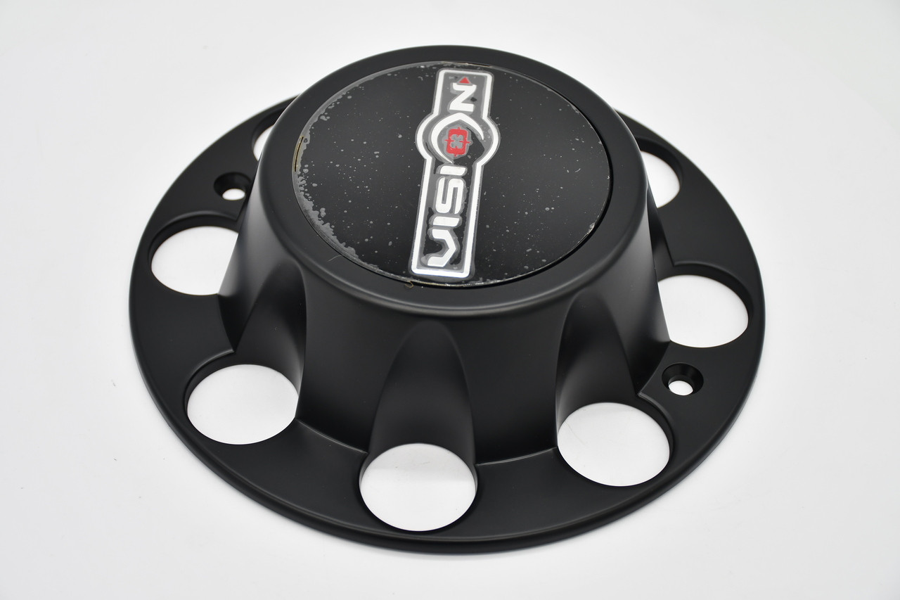 Vision 81A Heavy Hauler C81GMB-180R Matte Black Wheel Center Cap 9" Fits 8x180