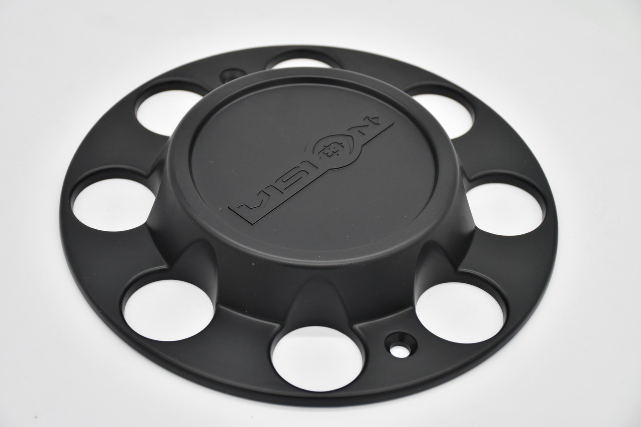 Vision 81A Heavy Hauler C81FMB-180F Matte Black Wheel Center Cap Fits 8x180