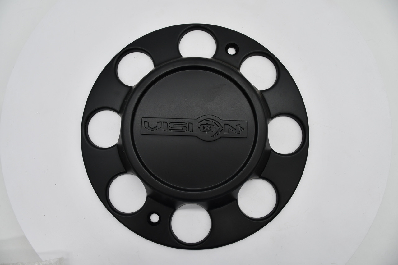 Vision 81A Heavy Hauler C81FMB-180F Matte Black Wheel Center Cap Fits 8x180