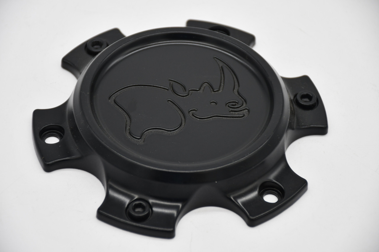 Black Rhino Satin Black Wheel Center Cap Hub Cap PSC0596139ABLADBK1 5.5"