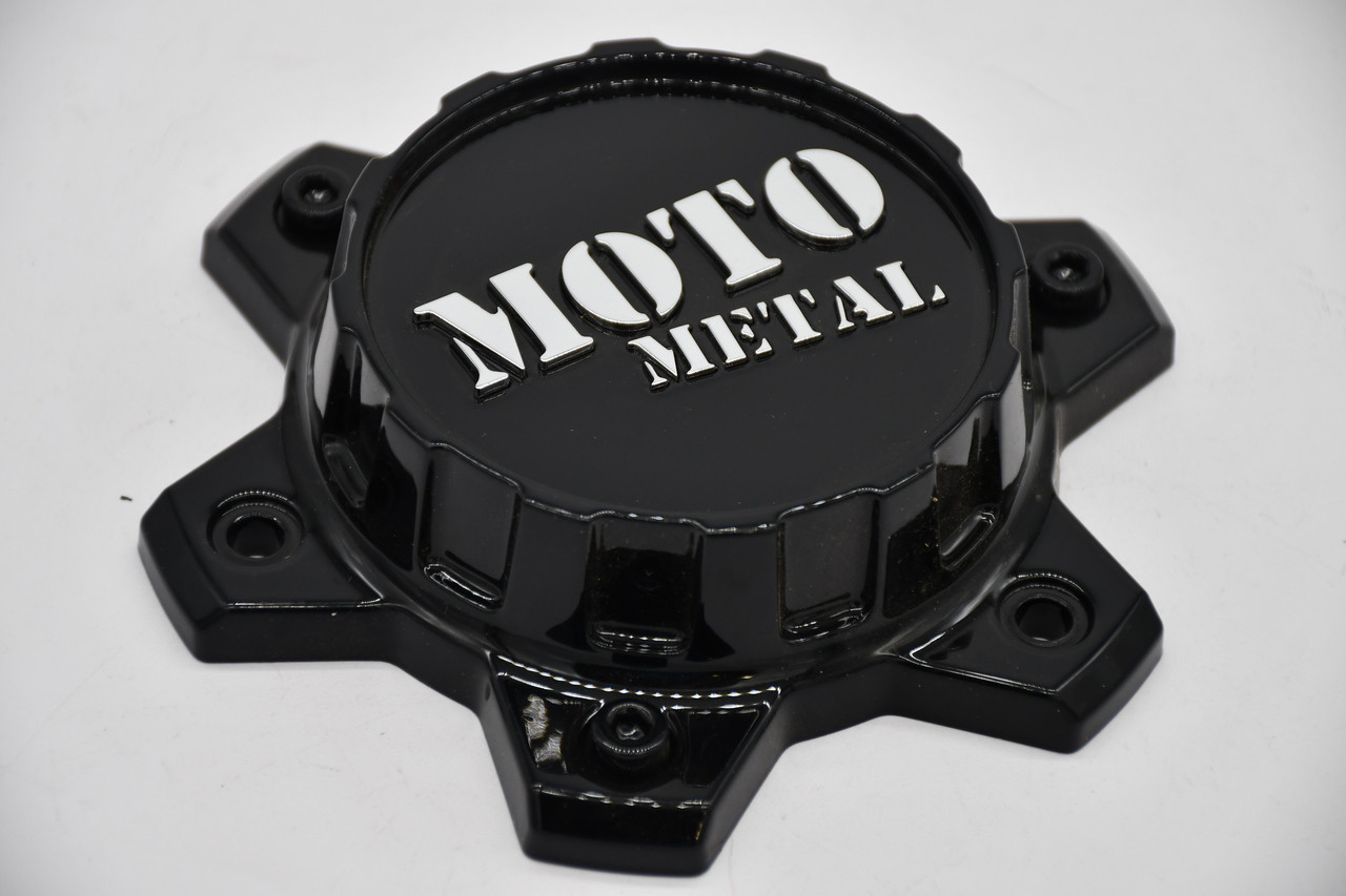 Moto Metal Gloss Black Chrome Logo Wheel Center Cap Hub Cap T805L145-6-H34-S1 5.8"