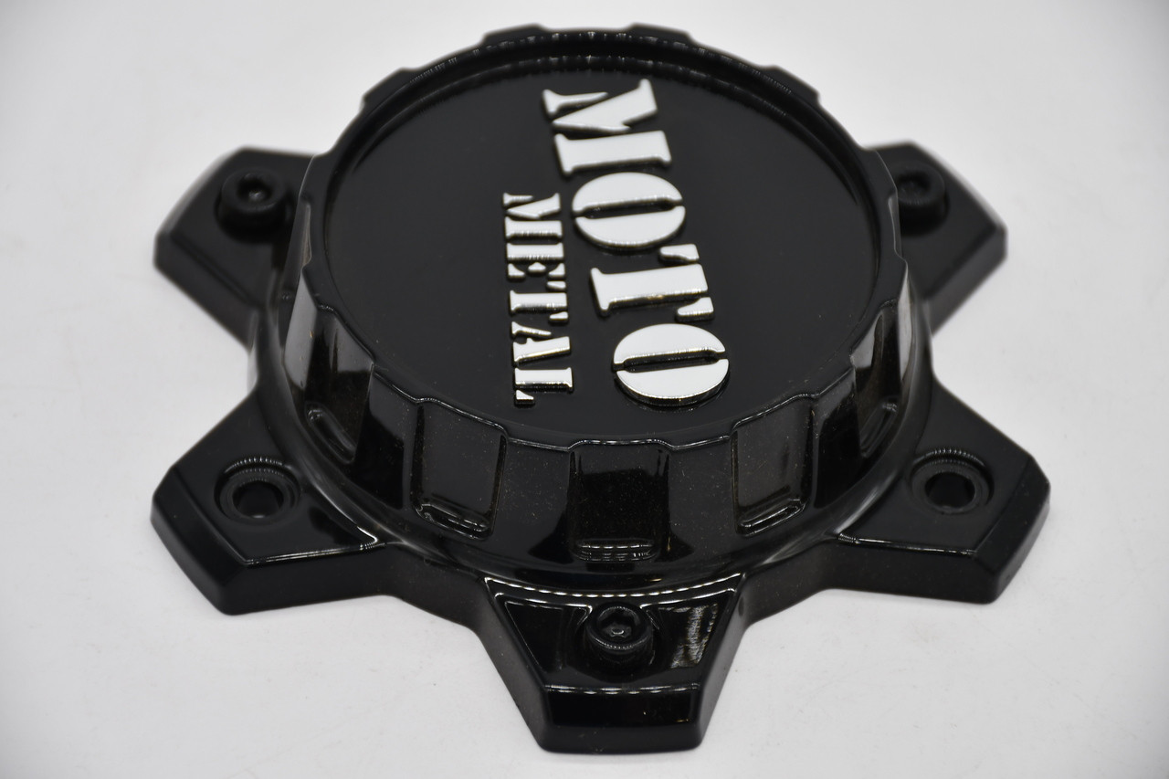 Moto Metal Gloss Black Chrome Logo Wheel Center Cap Hub Cap T805L145-6-H34-S1 5.8"