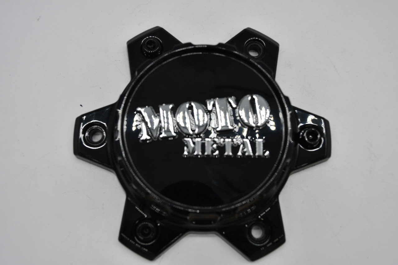 Moto Metal Gloss Black Chrome Logo Wheel Center Cap Hub Cap T805L145-6-H34-S1 5.8"