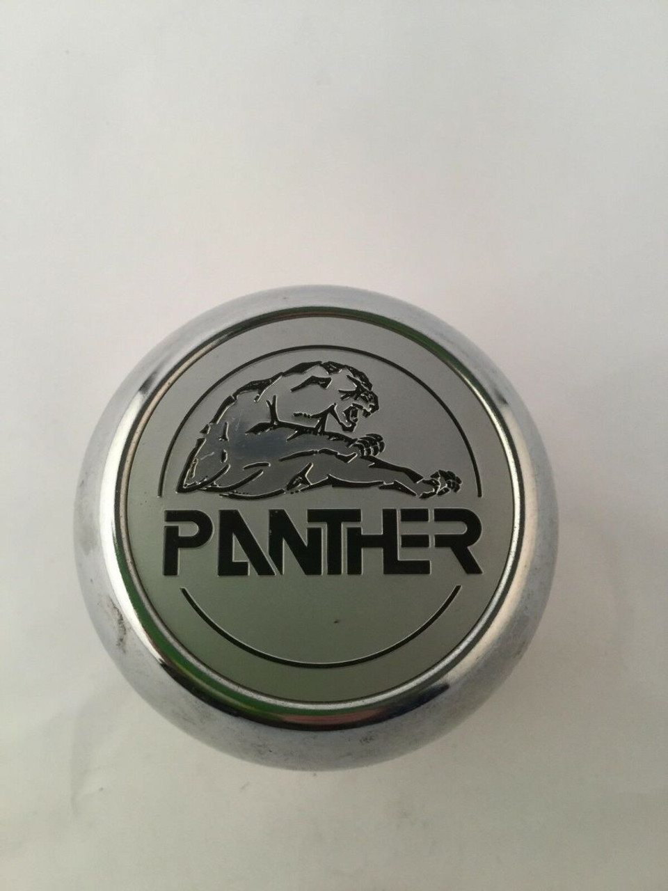 Panther Wheel Center Hub Cap Chrome w/ Silver 3.5" Diameter PCW24