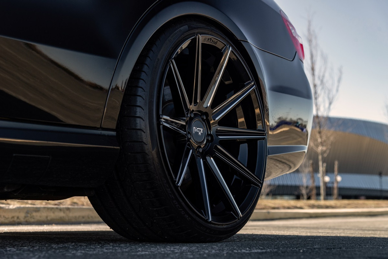 Niche 1PC M243 Tifosi 20x10.5 5x4.5 Gloss Black Milled Wheel 20" 40mm Rim