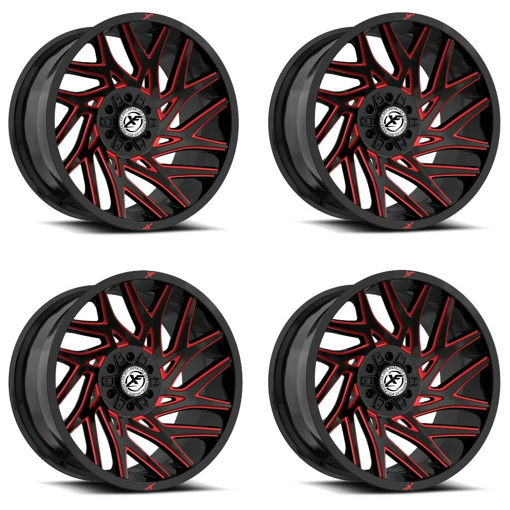 XF Off-Road XF-229 Wheels 20 Inch 6x135 6x5.5 (6x139.7) Gloss Black &
