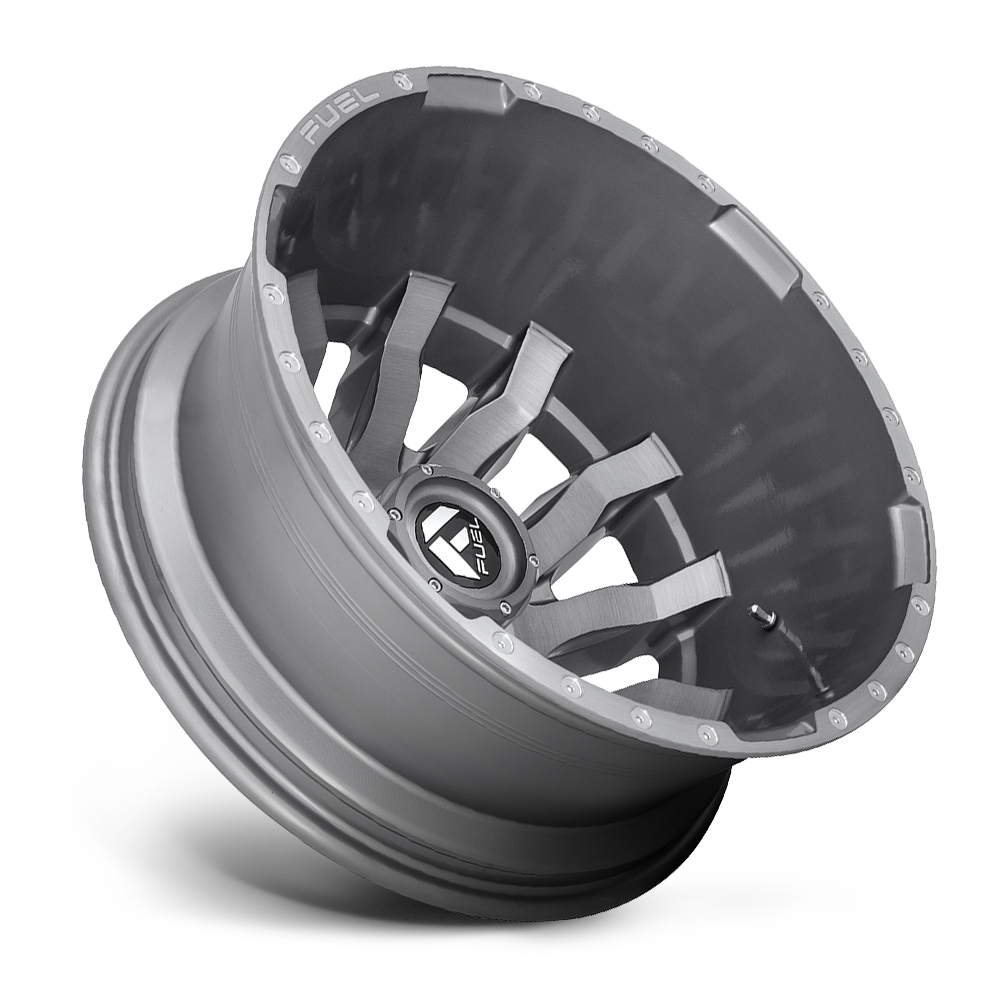 20" Fuel 1PC D693 Blitz 20x8.25 8x200 Platinum Wheel -202mm Rear Dually Rim