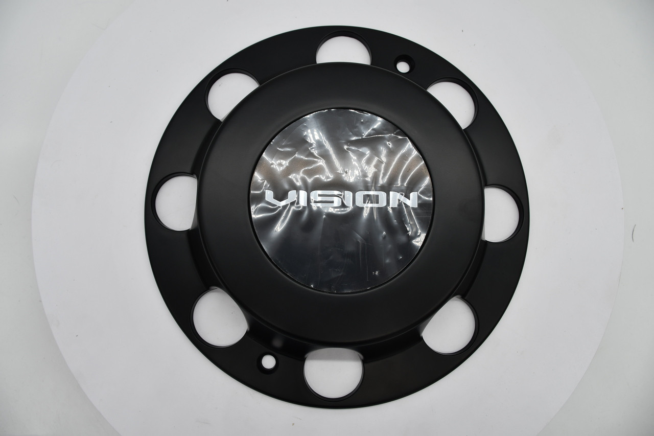 Vision 181 Hauler Dually C181ZMB-210F Matte Black Wheel Center Cap 10.25" 8x210