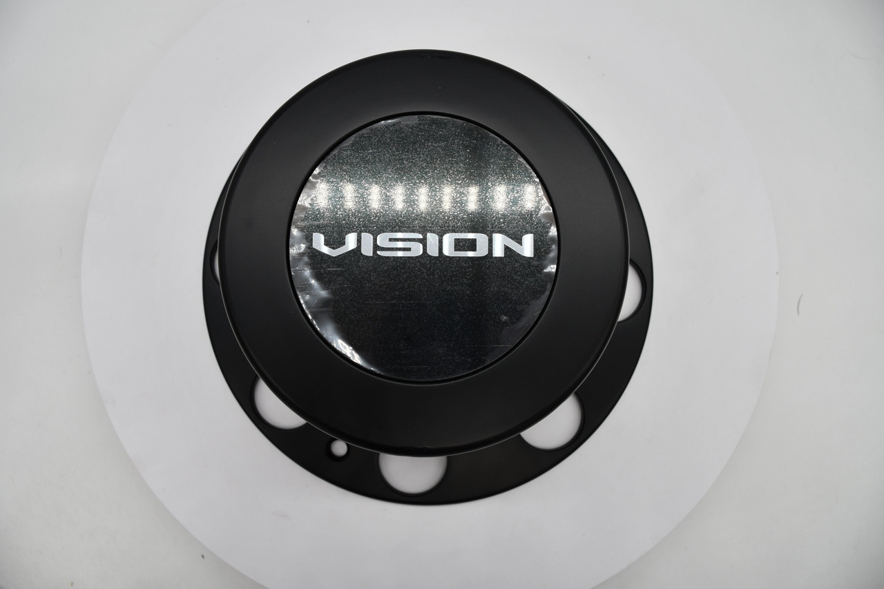 Vision 181 Hauler Dually C181ZMB-210R Matte Black Wheel Center Cap 10.25" 8x210