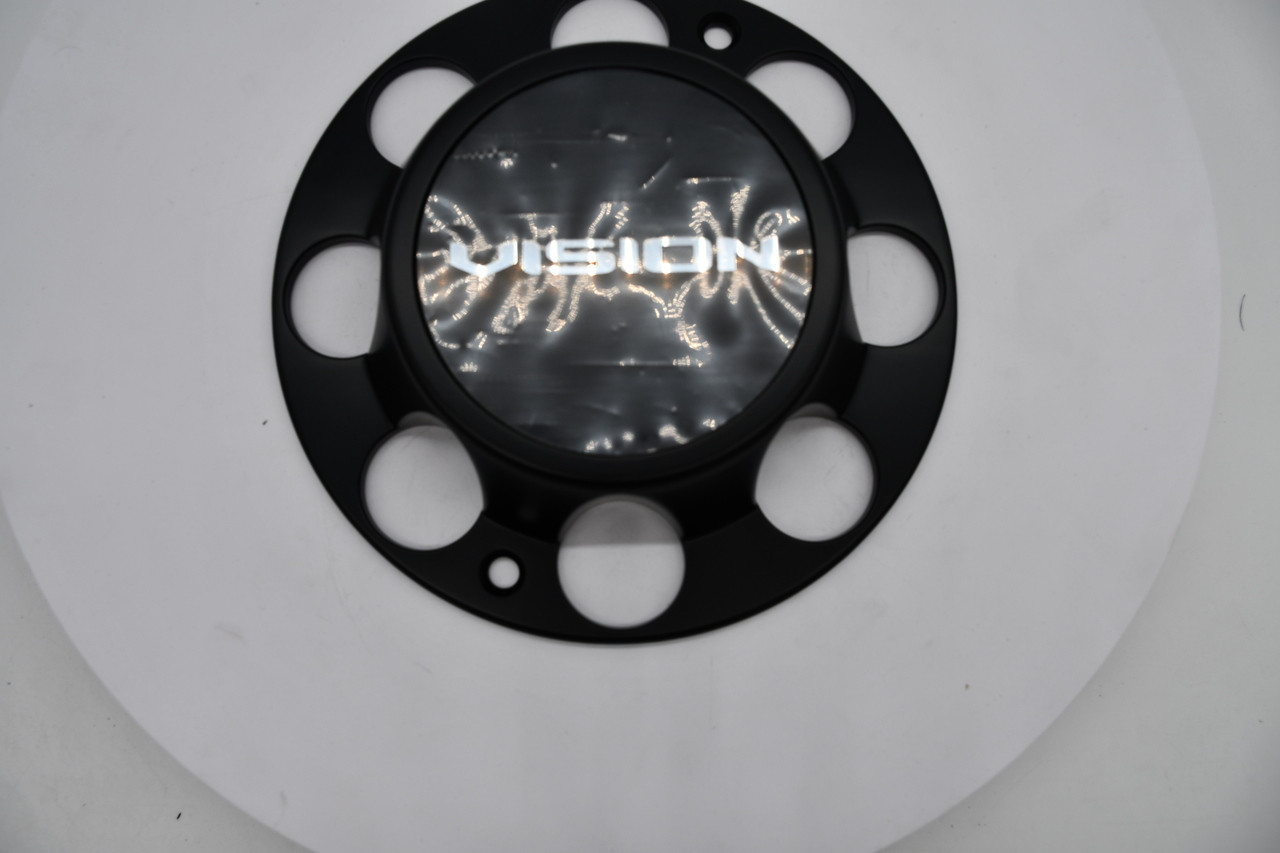 Vision Satin Black Wheel Center Cap Hub Cap C181ZMB-1F 8.5"
