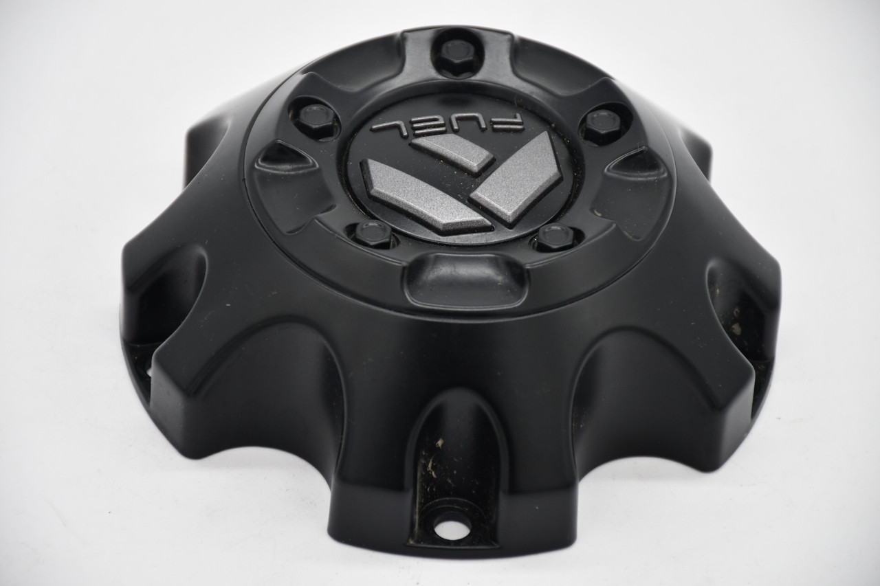 Fuel Satin Black Silver Logo Wheel Center Cap Hub Cap 1002-33MBV 5"