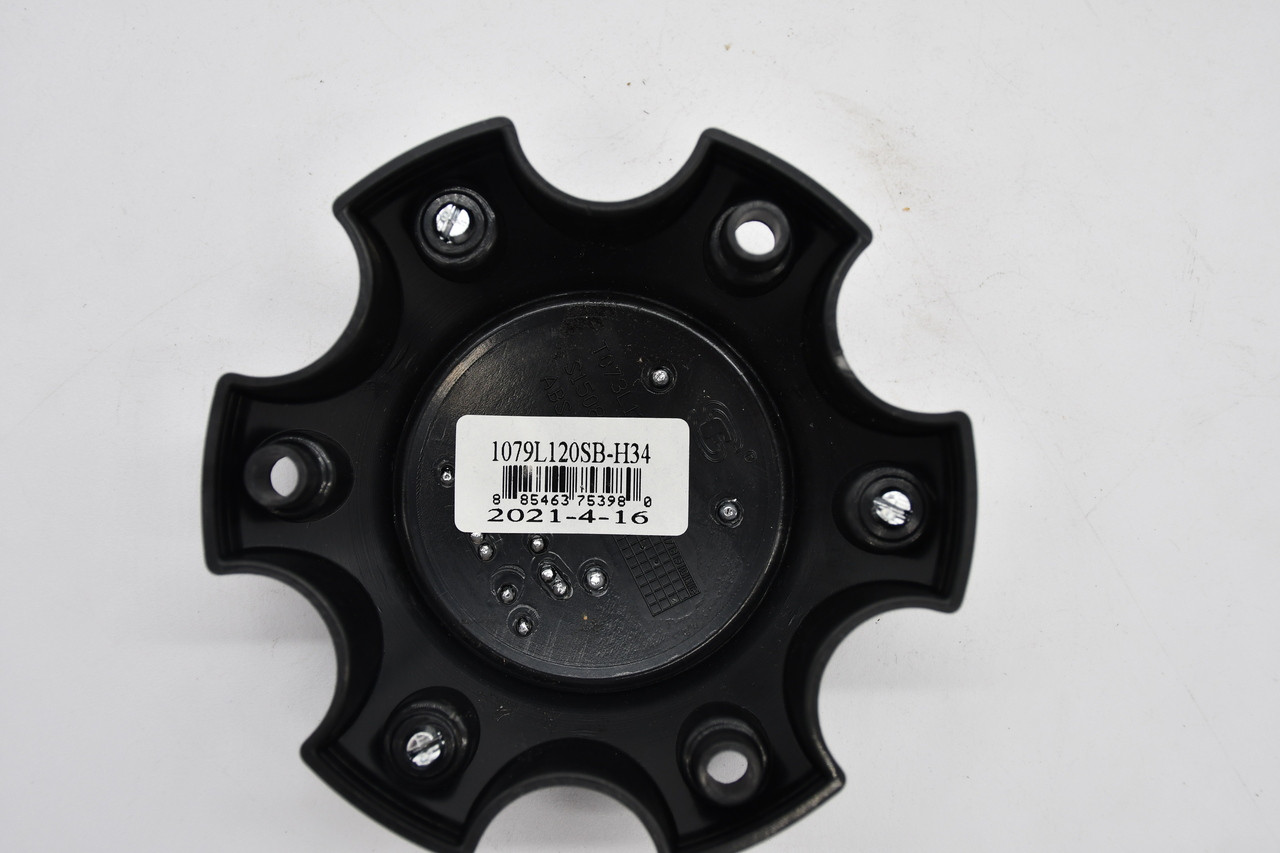 XD Satin Black Wheel Center Cap Hub Cap 1079L120SB-H34 1.85"