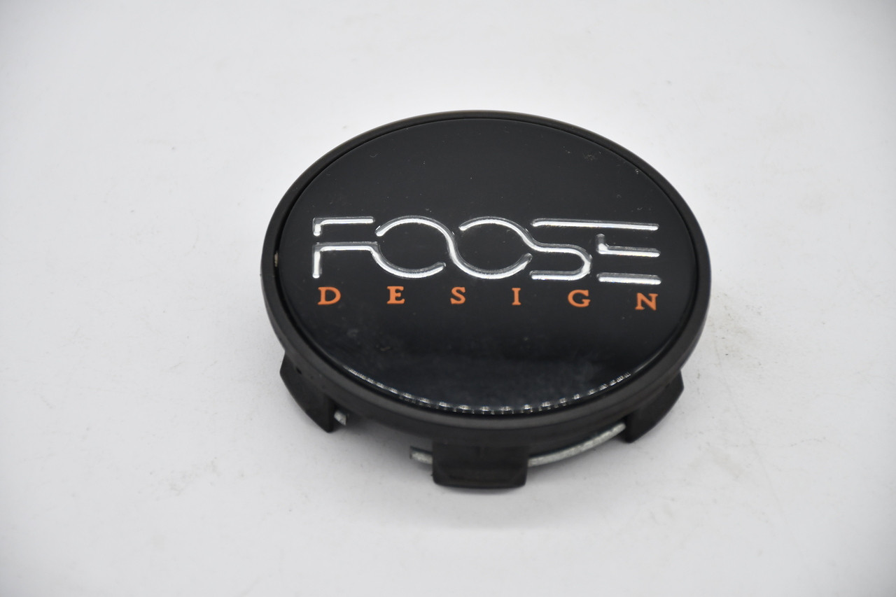 Foose Gloss Black Wheel Center Cap Hub Cap S906-06-8 3"