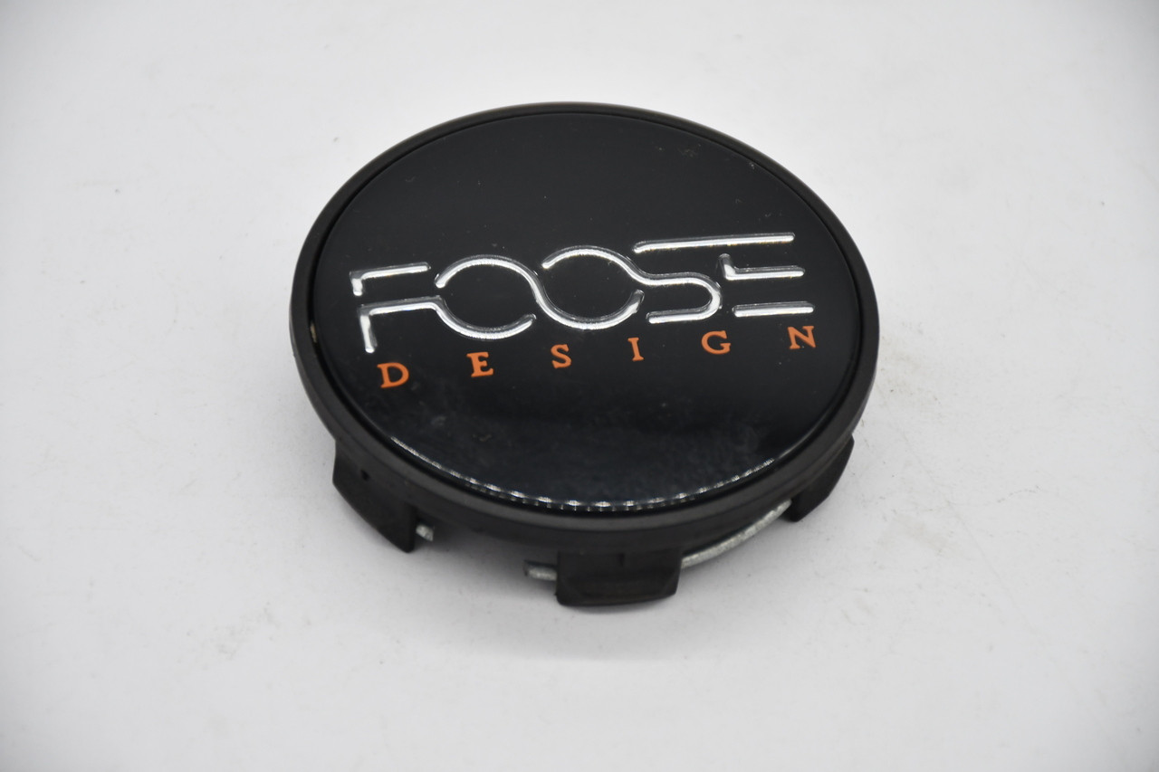 Foose Gloss Black Wheel Center Cap Hub Cap S906-06-8 3"