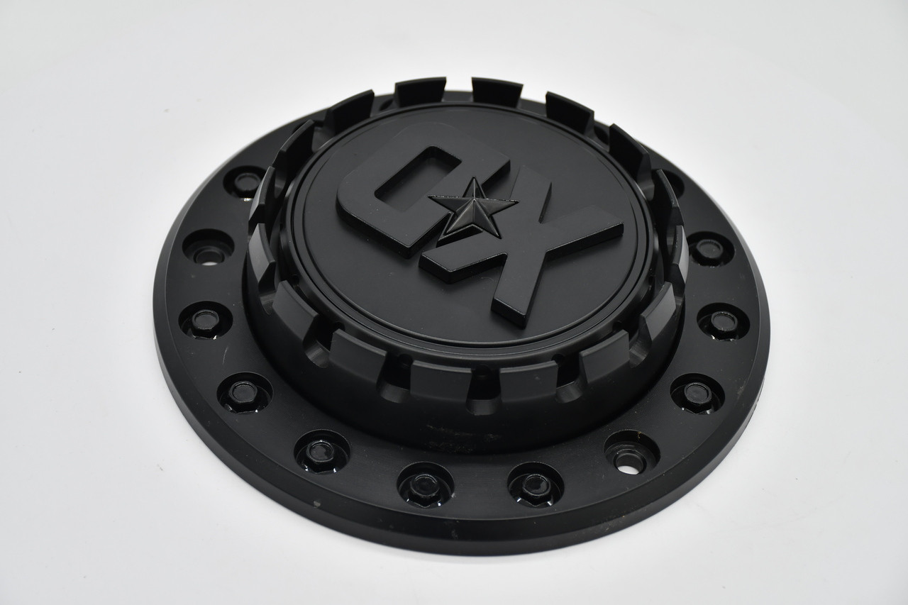 XD Satin Black Gloss Black Logo Wheel Center Cap Hub Cap M-1052-S2 8.8"