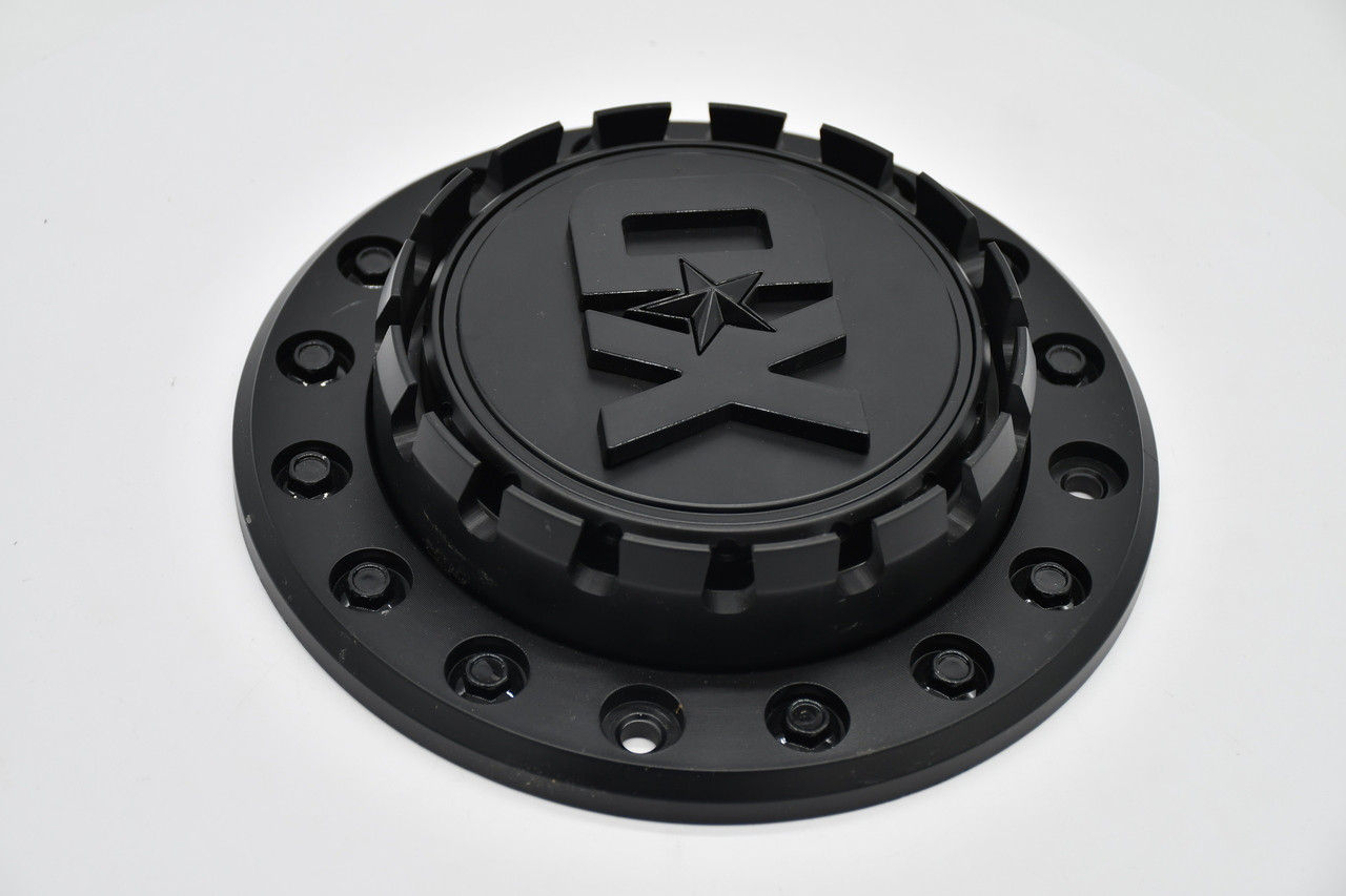 XD Satin Black Gloss Black Logo Wheel Center Cap Hub Cap M-1052-S2 8.8"