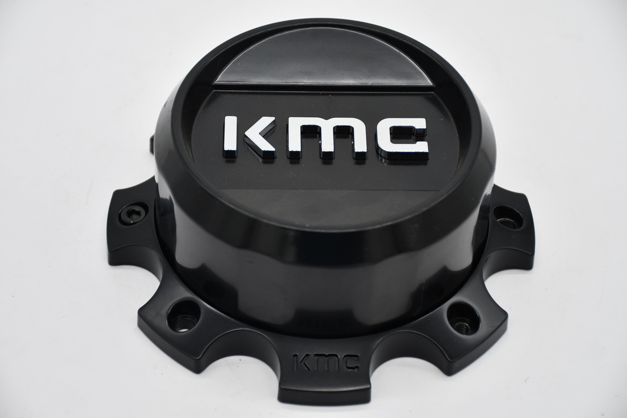KMC Satin Black Chrome Logo Wheel Center Cap Hub Cap T163-KMC5 7"