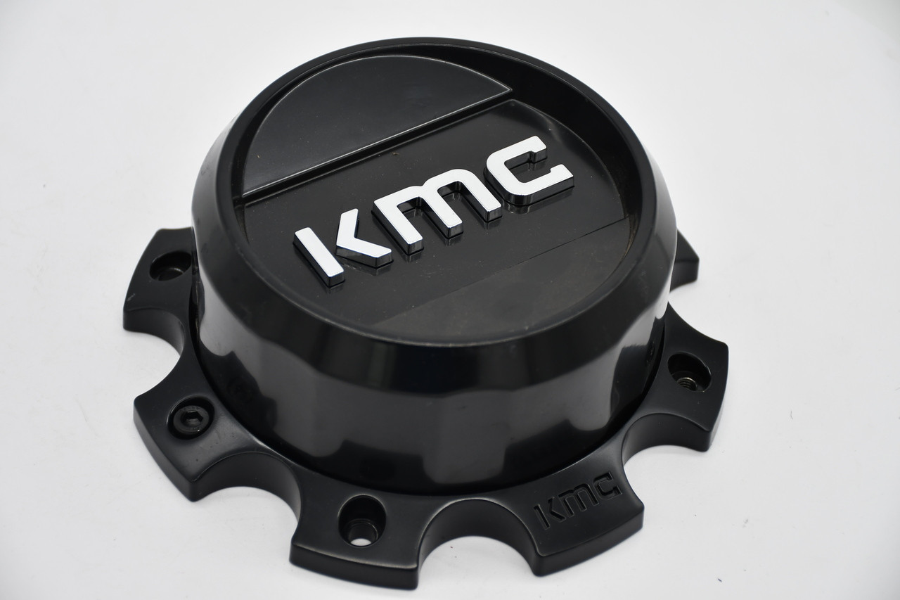 KMC Satin Black Chrome Logo Wheel Center Cap Hub Cap T163-KMC5 7"