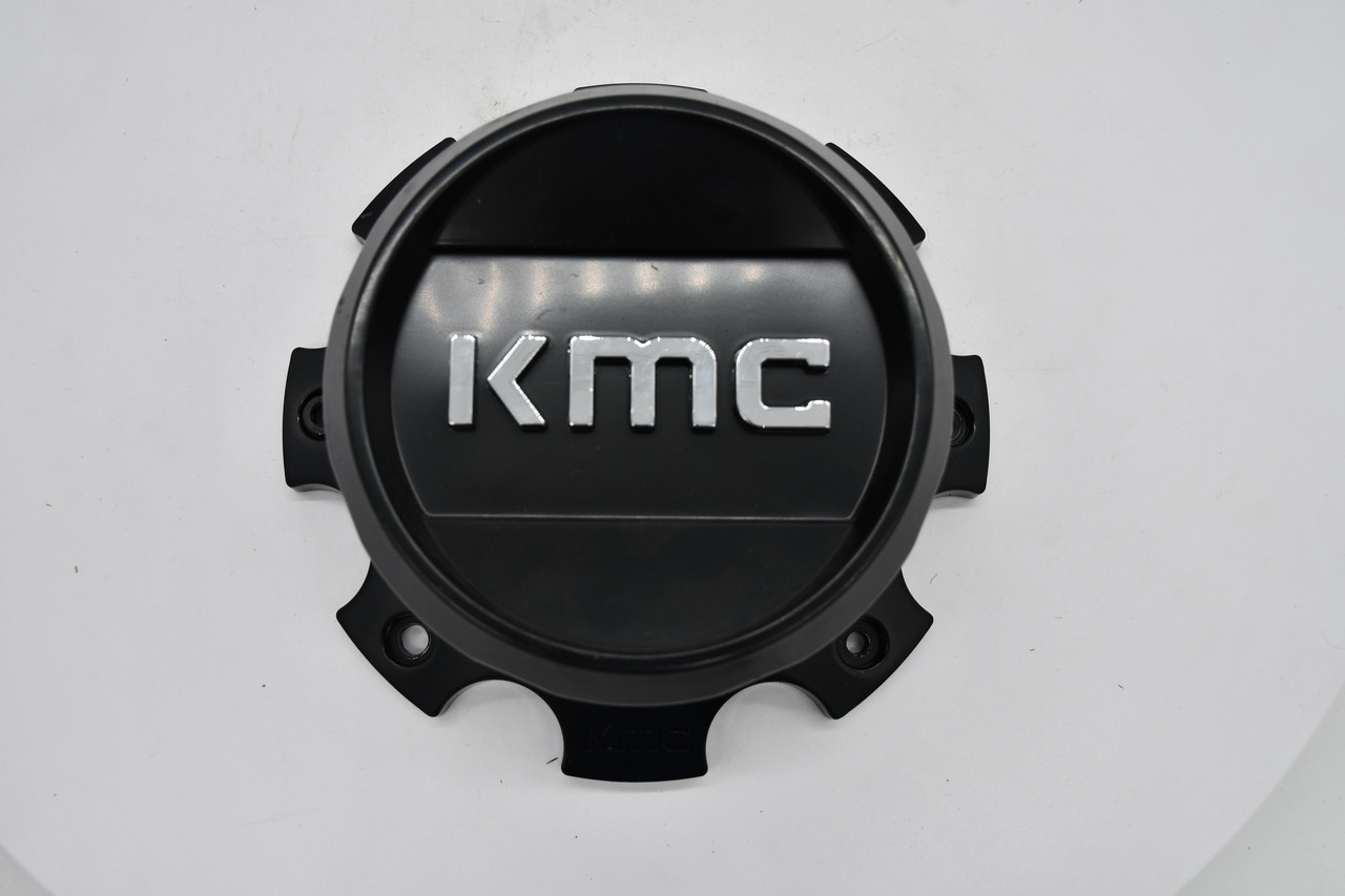 KMC Satin Black Chrome Logo Wheel Center Cap Hub Cap T163-KMC5 7"