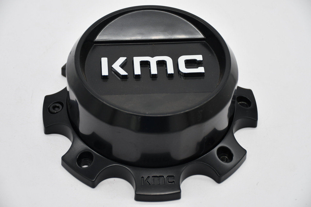 KMC Satin Black Chrome Logo Wheel Center Cap Hub Cap T163-KMC5 7"
