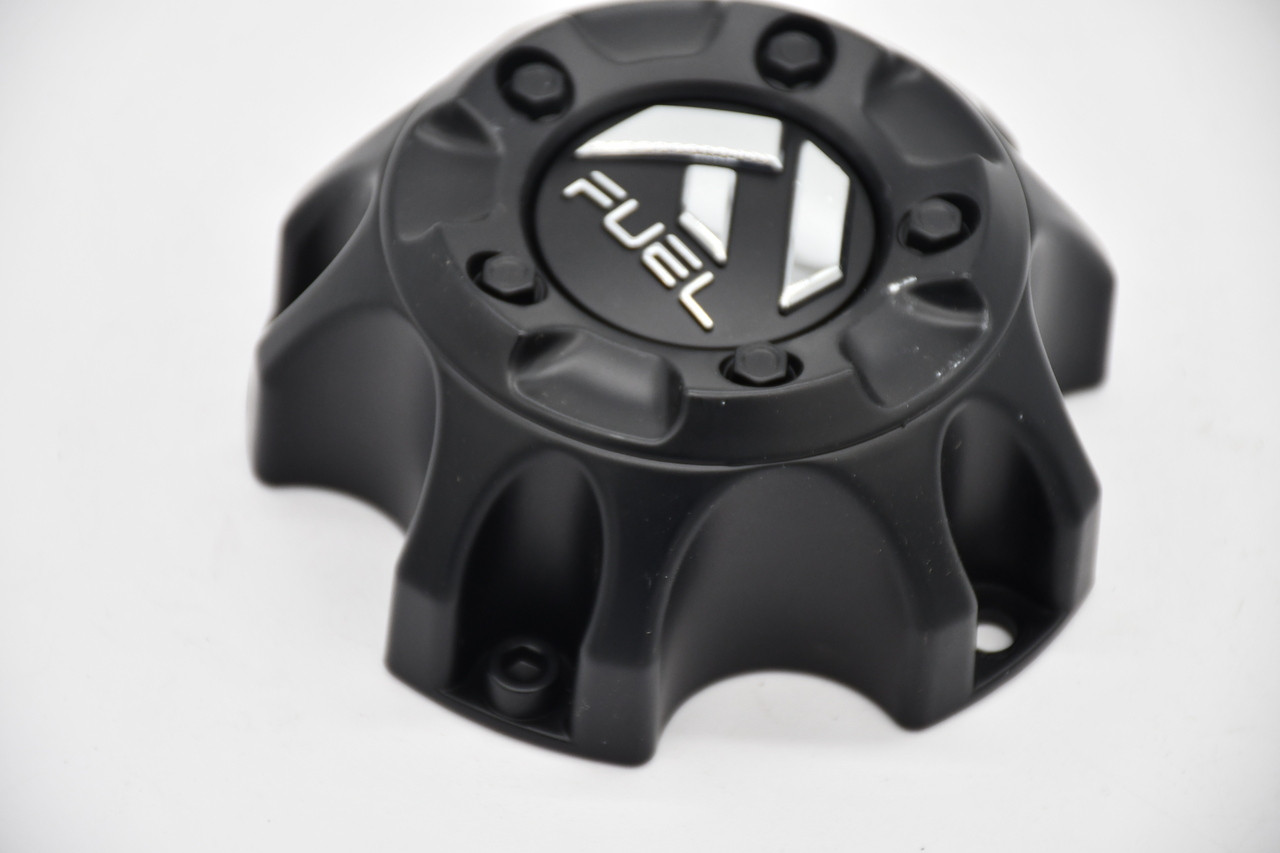 Fuel Satin Black Chrome Logo Wheel Center Cap Hub Cap 1001-57B/1001-35B 4.5"