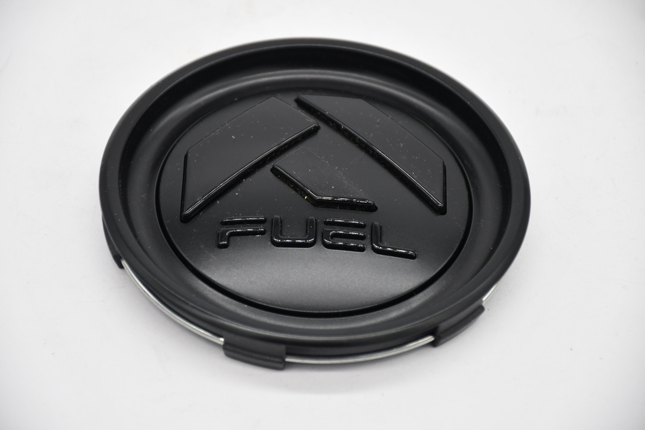 Fuel Satin Black Gloss Black Logo Wheel Center Cap Hub Cap A-1006-12BLD 4.25"