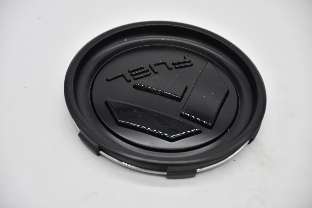 Fuel Satin Black Gloss Black Logo Wheel Center Cap Hub Cap A-1006-12BLD 4.25"