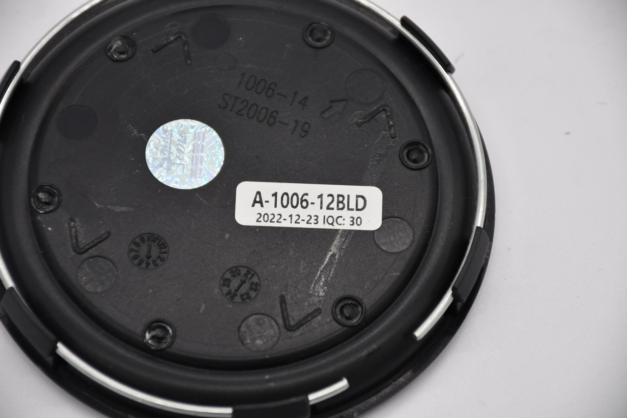 Fuel Satin Black Gloss Black Logo Wheel Center Cap Hub Cap A-1006-12BLD 4.25"
