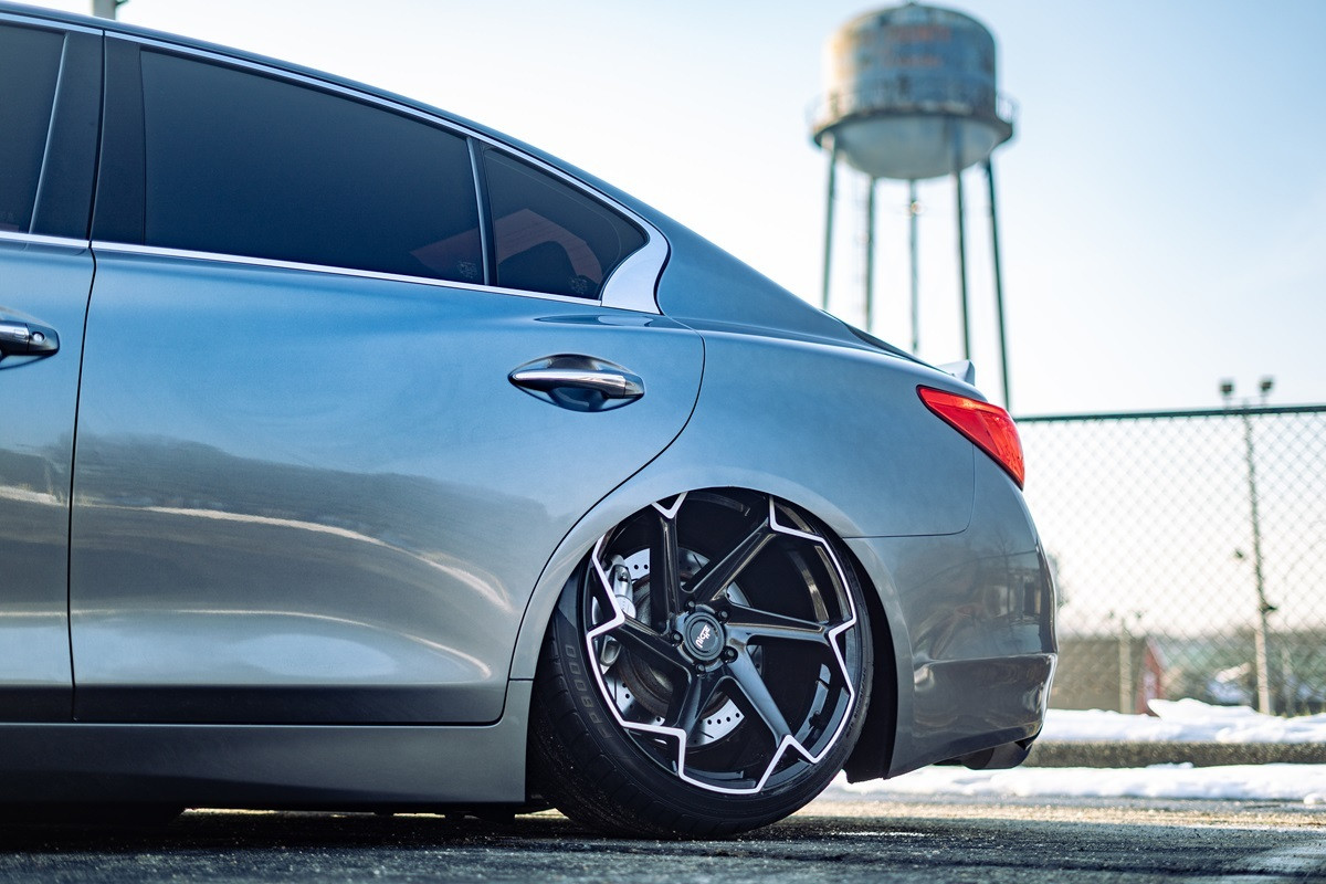 Niche 1PC M255 Flash 20x10.5 5x115 Gloss Black Brushed Wheel 20" 20mm Rim